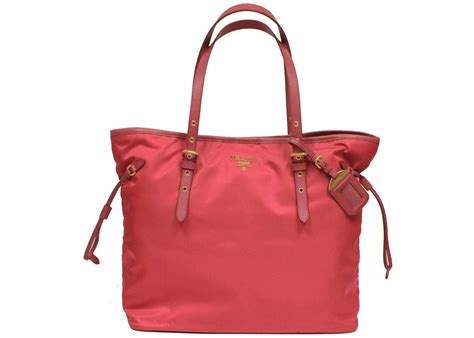 prada shopping tote tessuto large pink|prada large tote.